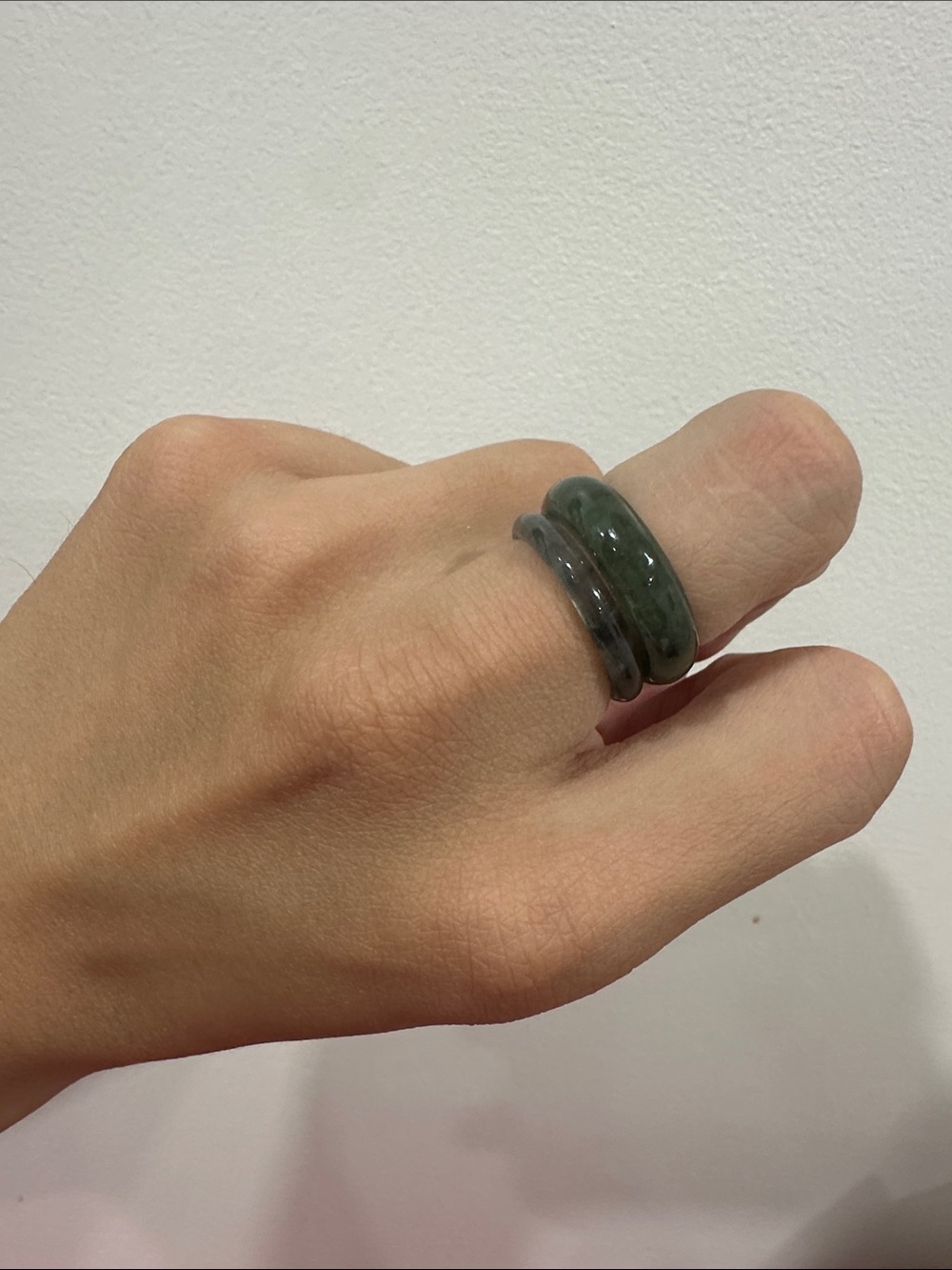 Polished Stone Stacking Rings - Neutral Mix - Picture 4 of 5